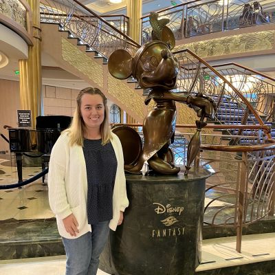 With Minnie Mouse on the Disney Fantasy